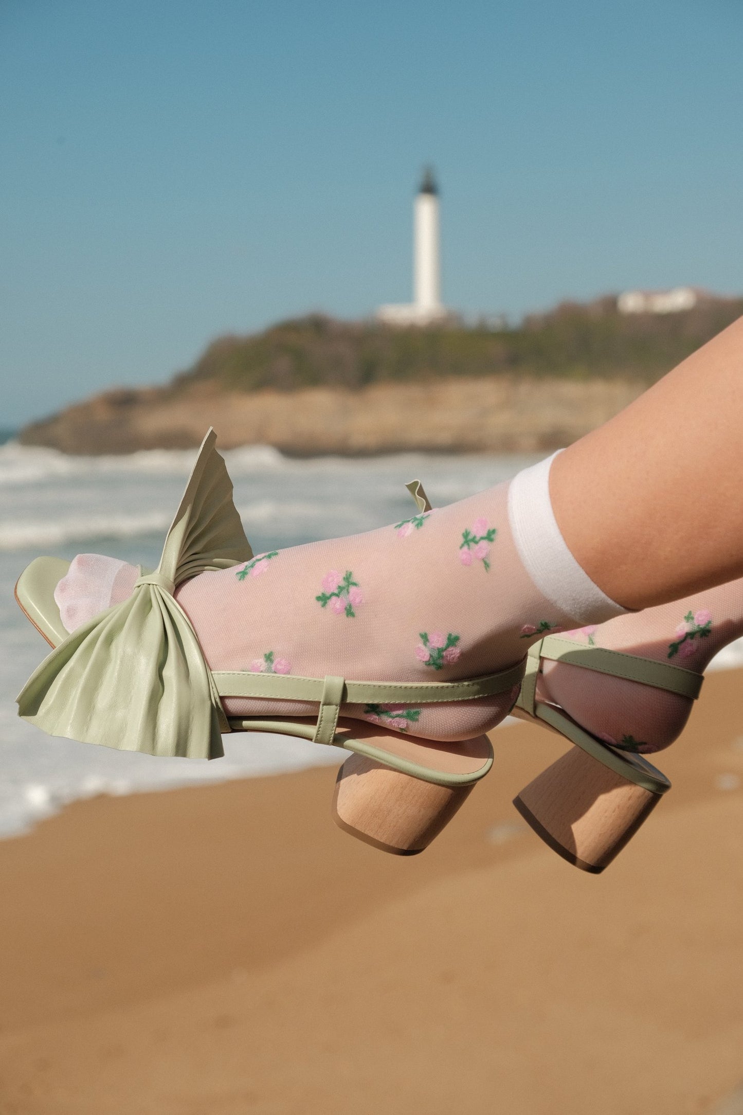 Cereza Sandal in Sage Green