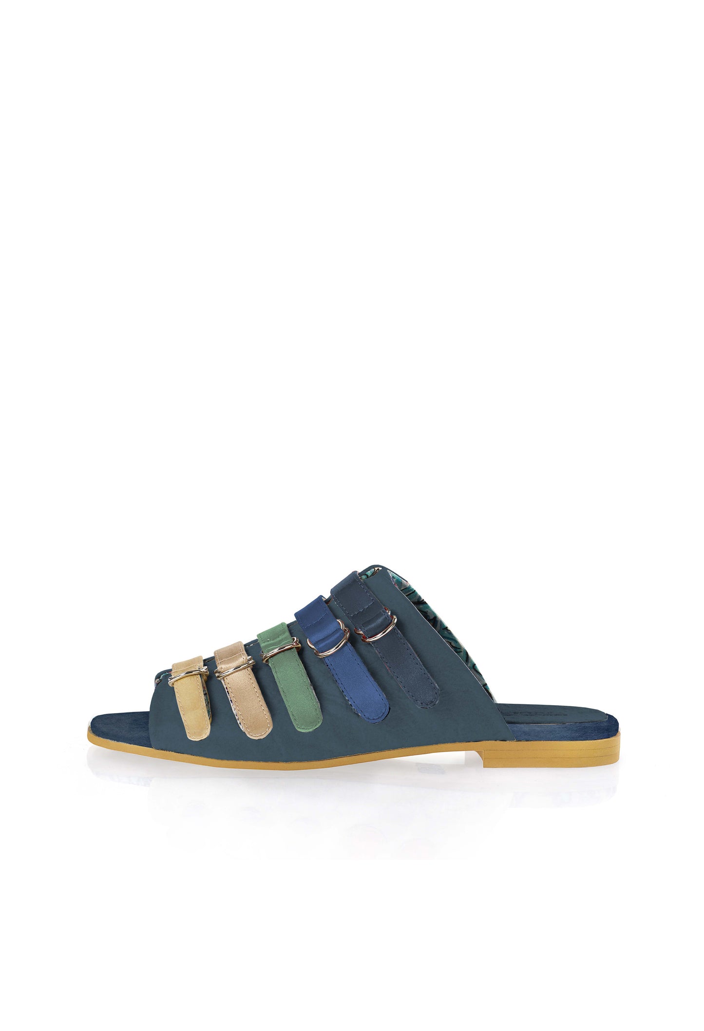 Piña Slides -Bio Materials- in Indigo Greens